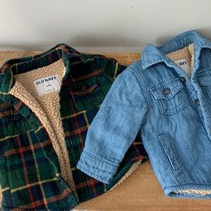 Infant flannel & jean fleece